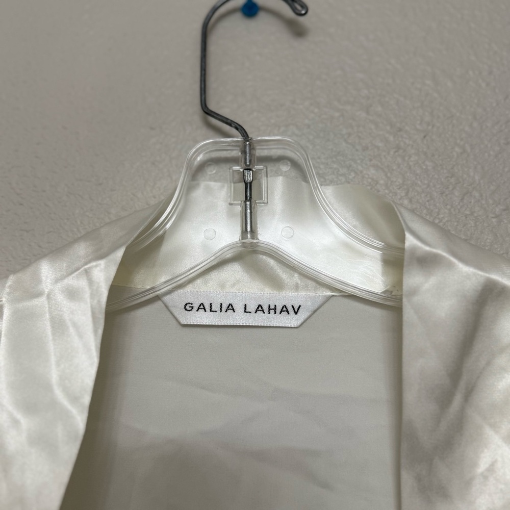 Ivory Bride Satin Robe - Picture 6 of 10